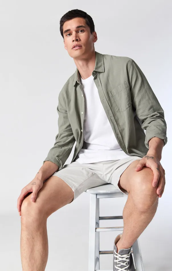 Noah Shorts In Oyster Mushroom Twill Men Mavi Jeans Shorts Noah Shorts In Oyster Mushroom Twill Men Mavi Jeans Shorts