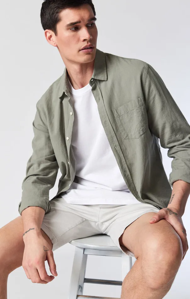Noah Shorts In Oyster Mushroom Twill Men Mavi Jeans Shorts Noah Shorts In Oyster Mushroom Twill Men Mavi Jeans Shorts