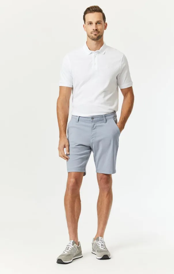 Noah Shorts In Pearl Blue Luxe Twill Men Mavi Jeans Shorts