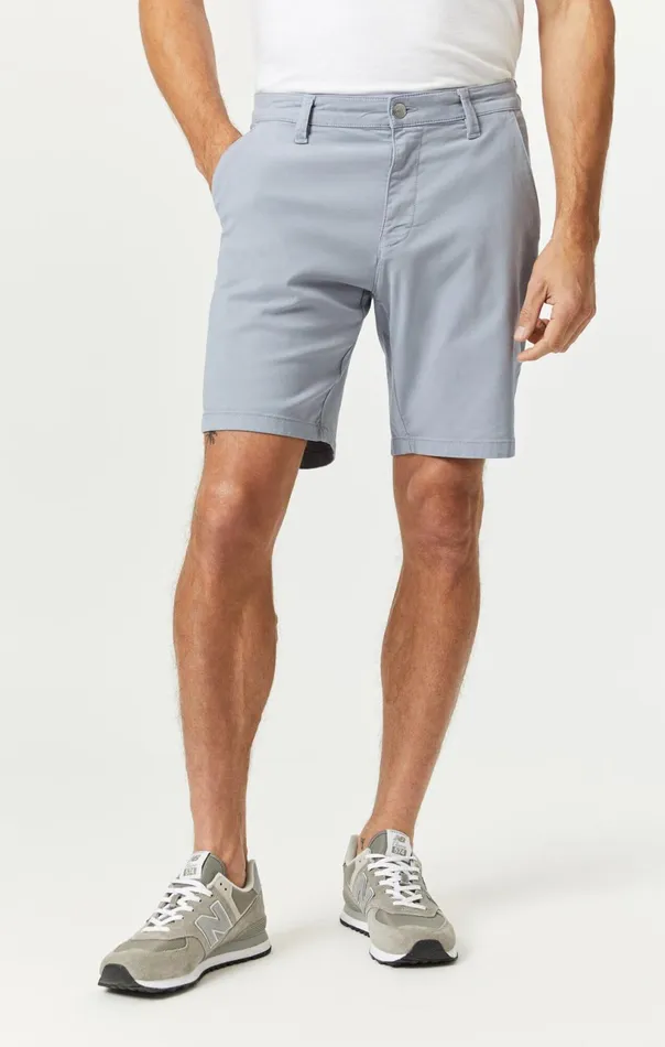 Noah Shorts In Pearl Blue Luxe Twill Men Mavi Jeans Shorts Noah Shorts In Pearl Blue Luxe Twill Men Mavi Jeans Shorts