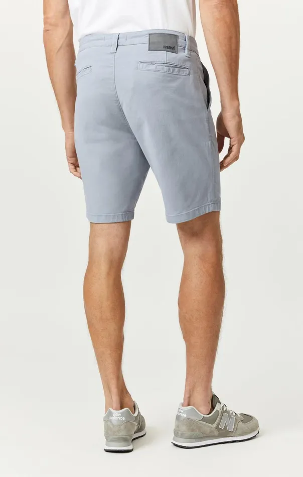 Noah Shorts In Pearl Blue Luxe Twill Men Mavi Jeans Shorts Noah Shorts In Pearl Blue Luxe Twill Men Mavi Jeans Shorts