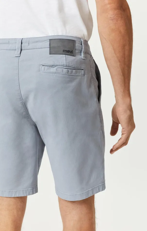 Noah Shorts In Pearl Blue Luxe Twill Men Mavi Jeans Shorts Noah Shorts In Pearl Blue Luxe Twill Men Mavi Jeans Shorts