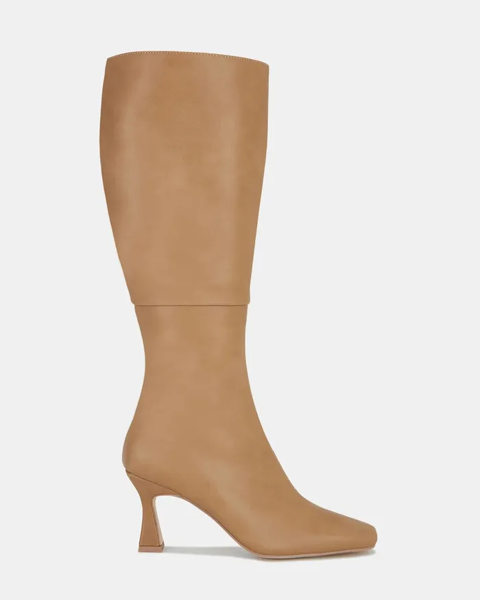 NOVO Shoes OCTAVIA CAMEL Women Knee High Boots