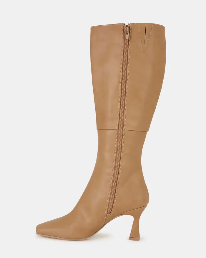 NOVO Shoes OCTAVIA CAMEL Women Knee High Boots
