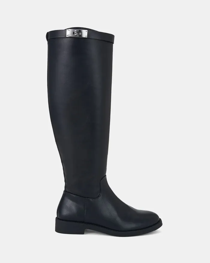 NOVO Shoes OHARA BLACK Women Knee High Boots