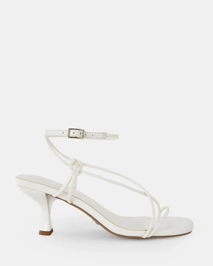 NOVO Shoes Party Women UMBRIA WHITE Kitten Heels