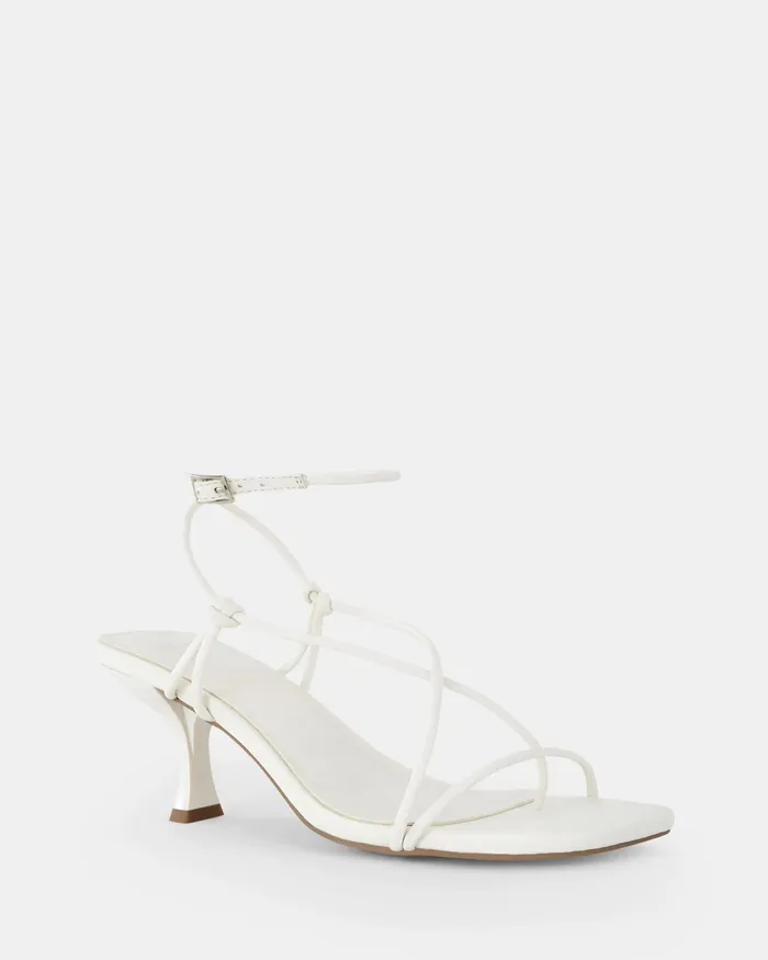 NOVO Shoes Party Women UMBRIA WHITE Kitten Heels