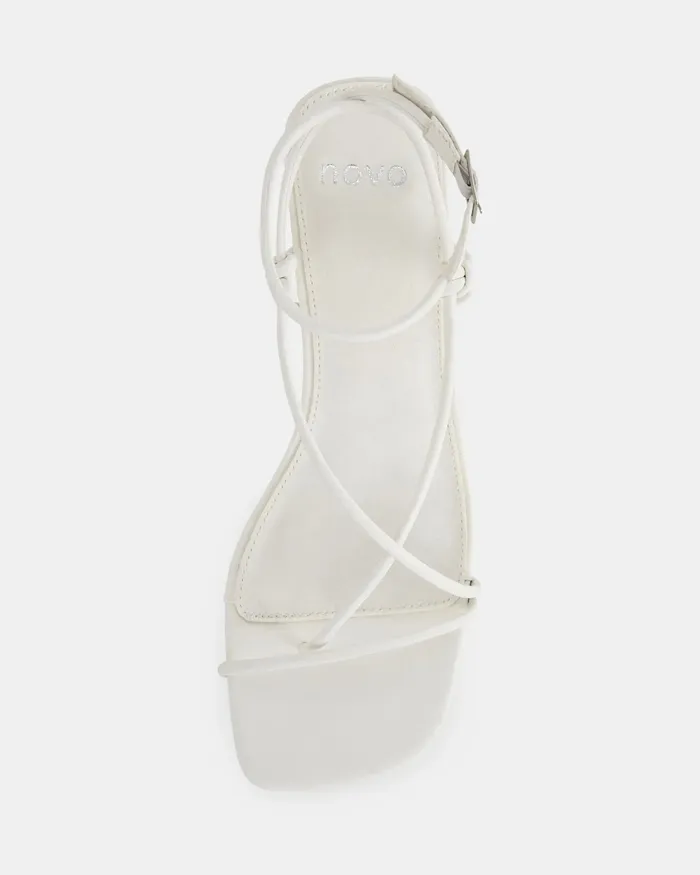 NOVO Shoes Party Women UMBRIA WHITE Kitten Heels