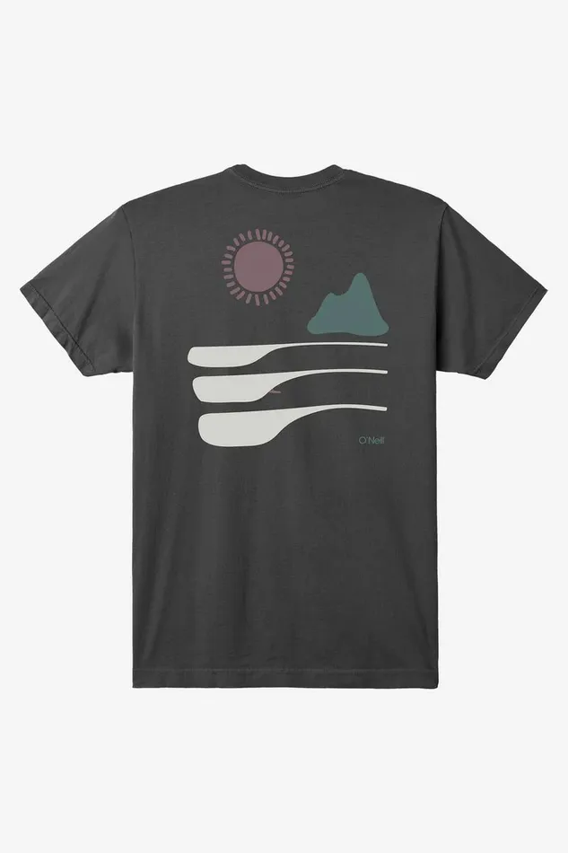O039RIGINALS BARREL RIDE MODERN FIT TEE Dark Charcoal Men O039NEILL Featured