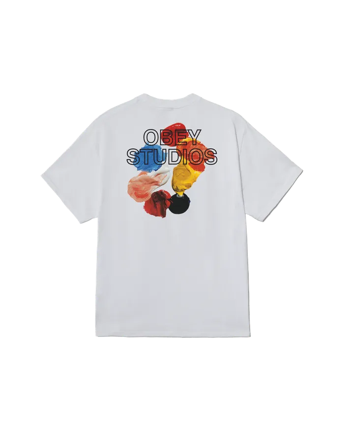 OBEY Clothing OBEY STUDIOS PALETTE CLASSIC TSHIRT White Men TSHIRTS