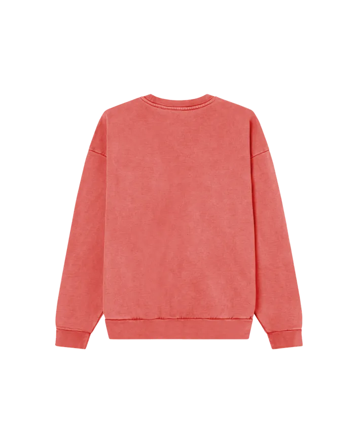 OBEY Clothing SWEATSHIRTS Men LOWERCASE PIGMENT CREWNECK Pigment Mineral Red