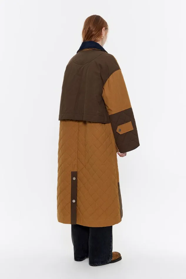 Ocher Maxi Length Padded Jacket Ochre Women Bimba Y Lola Coats And Trench Coats Ocher Maxi Length Padded Jacket Ochre Women Bimba Y Lola Coats And Trench Coats