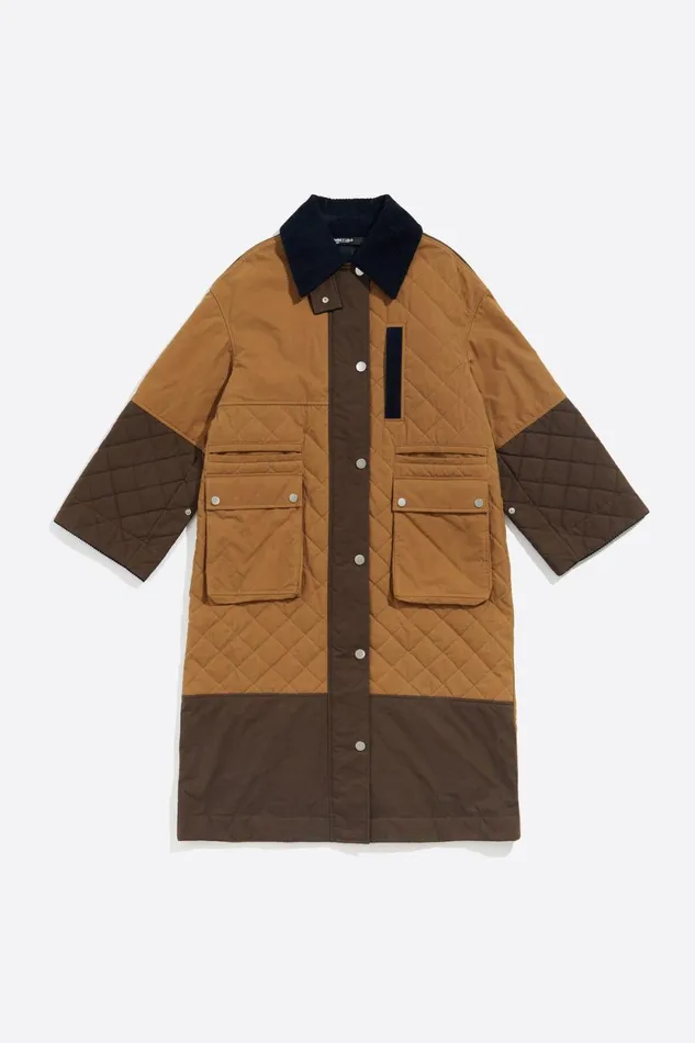 Ocher Maxi Length Padded Jacket Ochre Women Bimba Y Lola Coats And Trench Coats Ocher Maxi Length Padded Jacket Ochre Women Bimba Y Lola Coats And Trench Coats