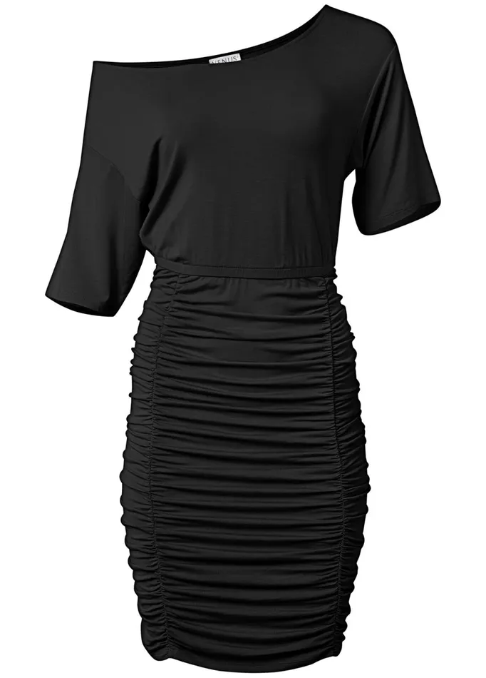 OFFTHESHOULDER DRESS Black Women VENUS Casual Dresses