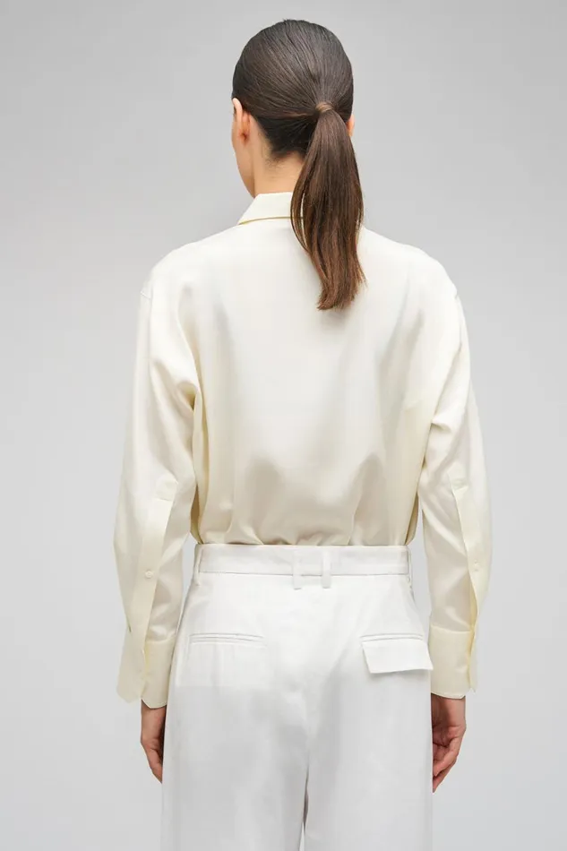 Oroton 3D Bib Shirt Cream Women Tops Oroton 3D Bib Shirt Cream Women Tops