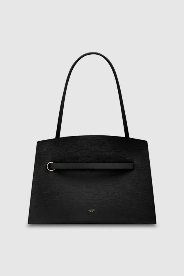 Oroton Audrey Three Pocket Day Bag Black Women Totes