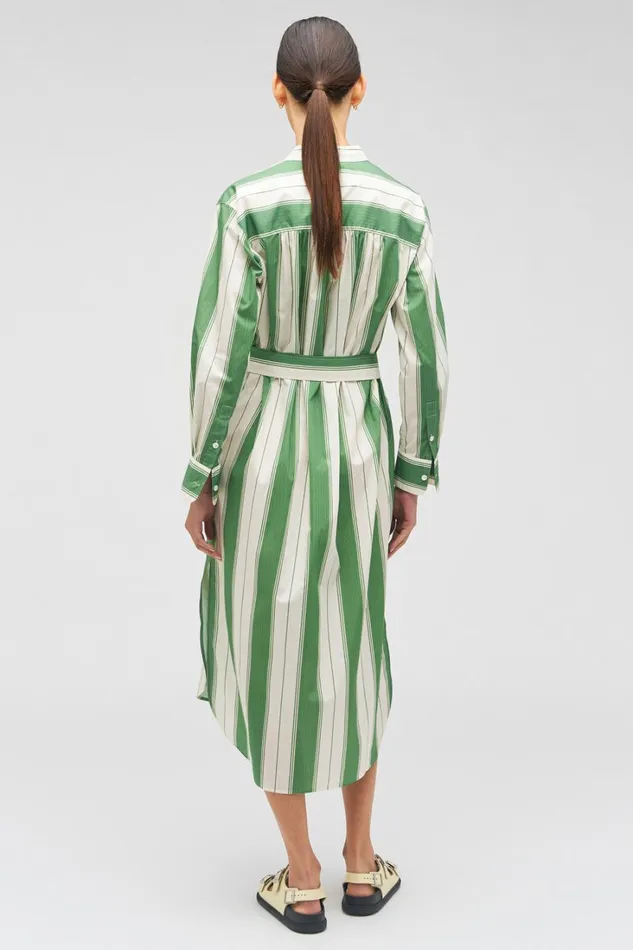 Oroton Deckchair Stripe Shirt Dress Clover Women Dresses