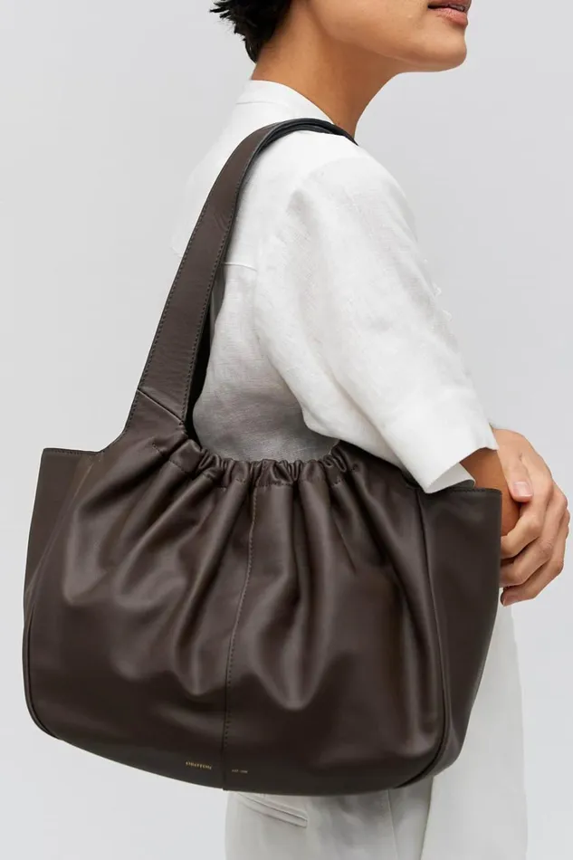 Oroton Emilia Soft Tote Dark Chocolate Women Shoulder Oroton Emilia Soft Tote Dark Chocolate Women Shoulder