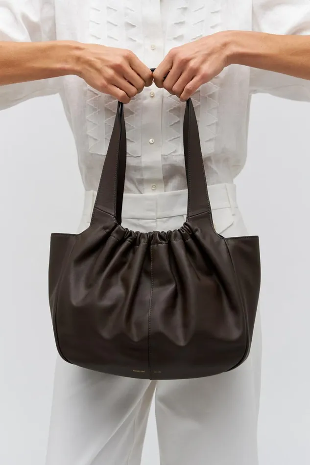 Oroton Emilia Soft Tote Dark Chocolate Women Shoulder Oroton Emilia Soft Tote Dark Chocolate Women Shoulder