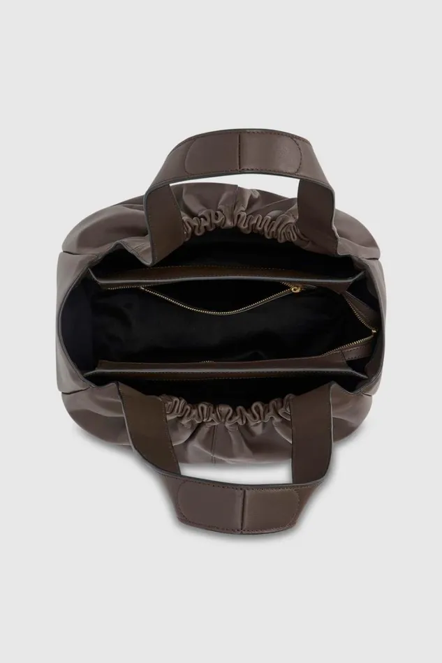 Oroton Emilia Soft Tote Dark Chocolate Women Shoulder Oroton Emilia Soft Tote Dark Chocolate Women Shoulder