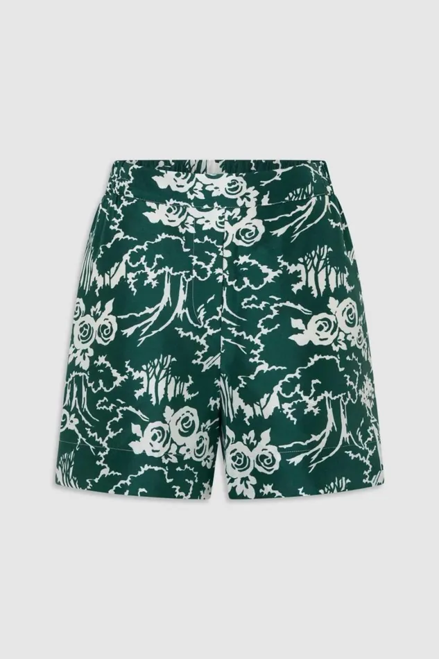 Oroton Garden Toile Print Short Ivy Women Pants
