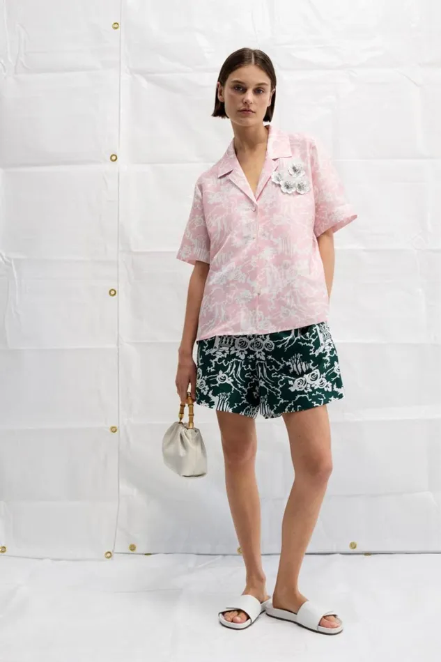 Oroton Garden Toile Print Short Ivy Women Pants Oroton Garden Toile Print Short Ivy Women Pants
