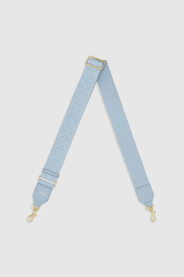 Oroton Logo Bag Strap Washed Denim Women Bag Straps