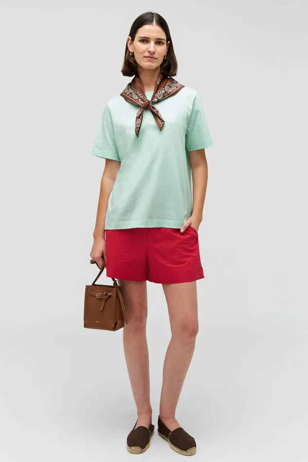Oroton Maggie Classic Tee Peppermint Women Tops Oroton Maggie Classic Tee Peppermint Women Tops