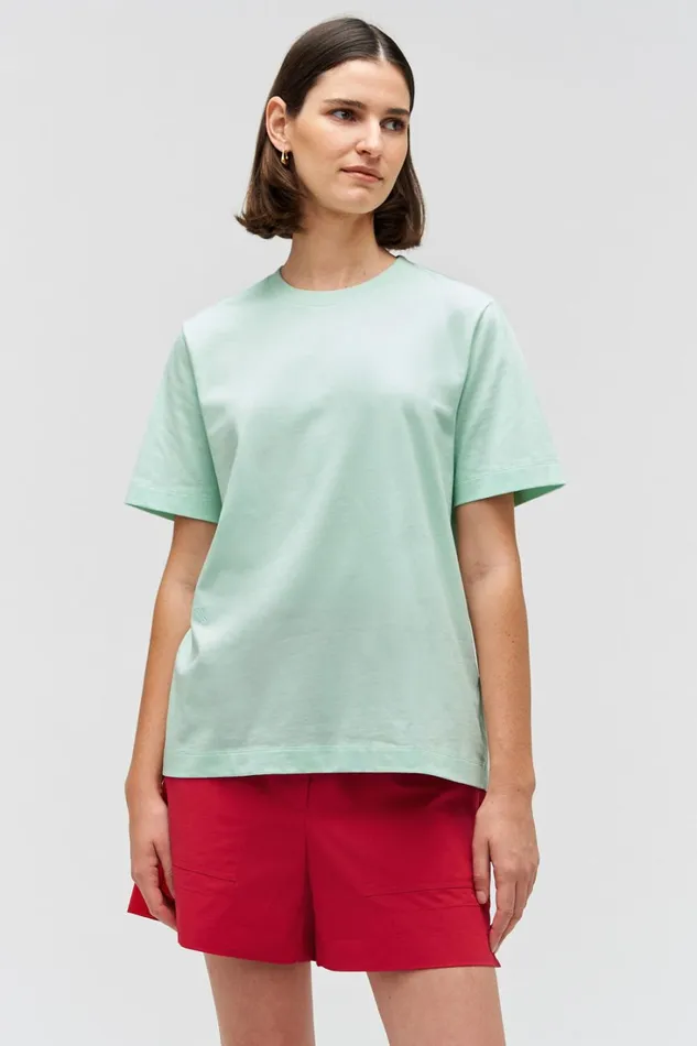 Oroton Maggie Classic Tee Peppermint Women Tops Oroton Maggie Classic Tee Peppermint Women Tops