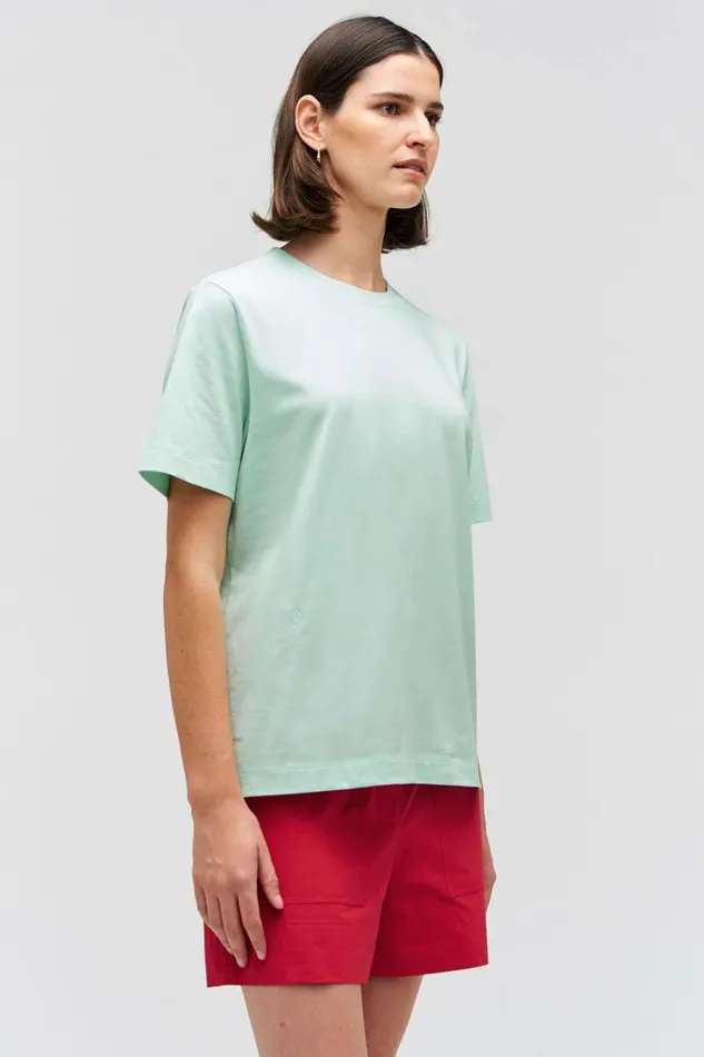 Oroton Maggie Classic Tee Peppermint Women Tops Oroton Maggie Classic Tee Peppermint Women Tops