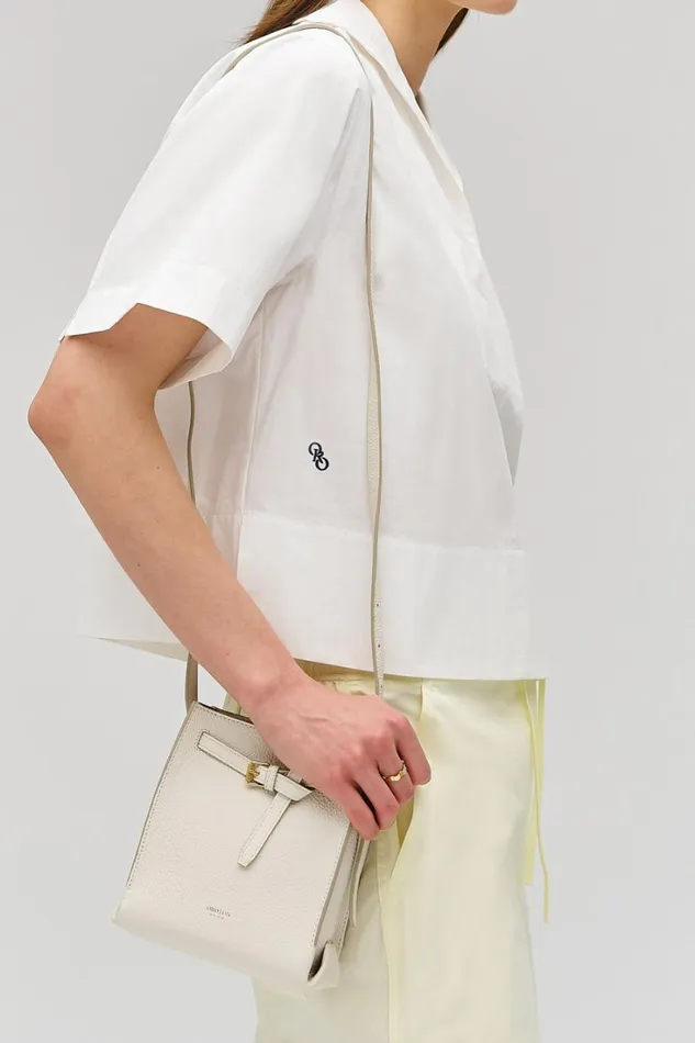 Oroton Margot Tiny Bucket Bag Clotted Cream Women Crossbody