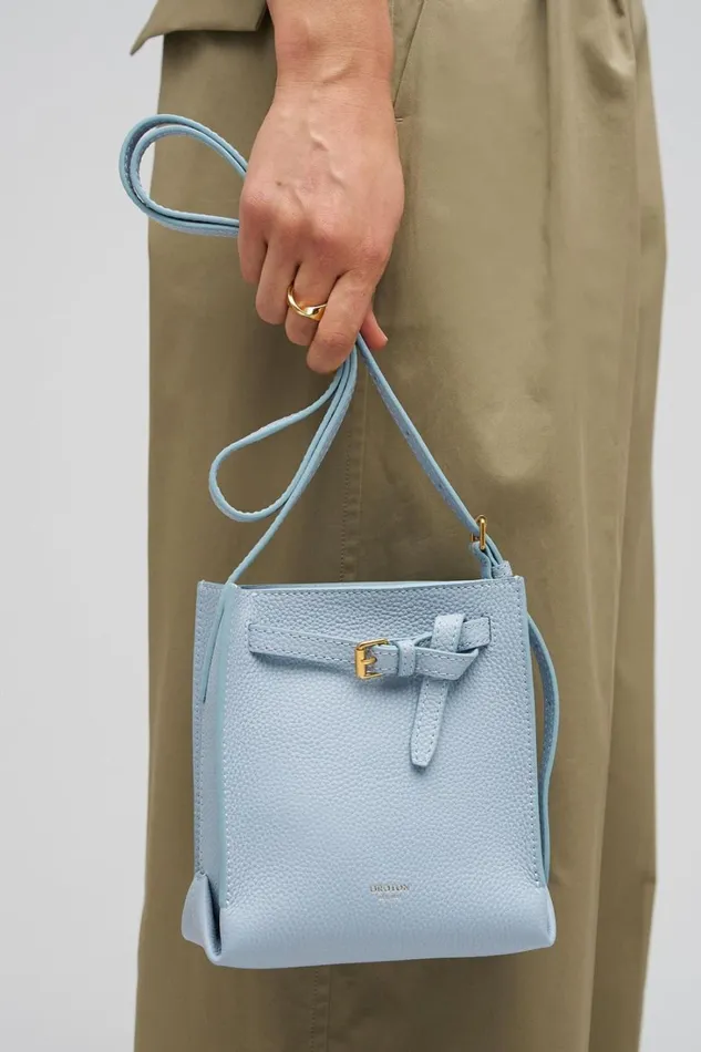 Oroton Margot Tiny Bucket Bag Denim Women Crossbody