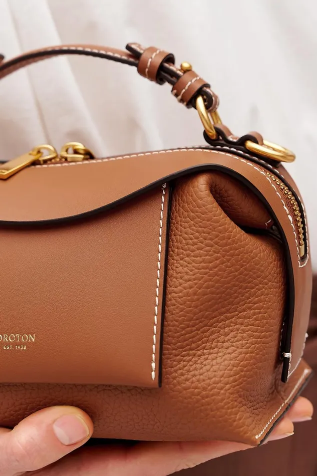 Oroton Mica Mini Bowler Brandy Women Mini Bags Oroton Mica Mini Bowler Brandy Women Mini Bags
