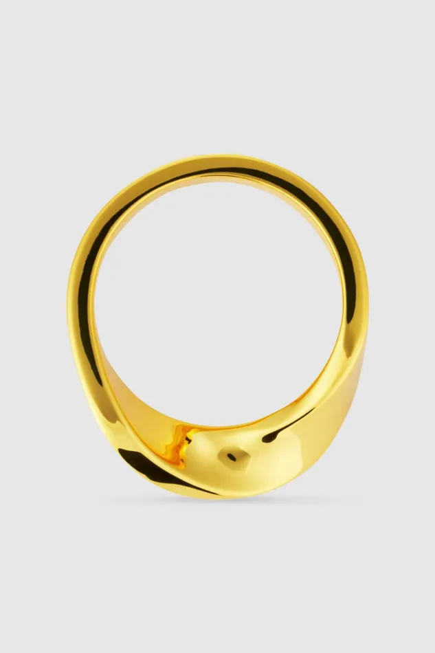 Oroton Ribbon Ring Gold Women Jewellery Oroton Ribbon Ring Gold Women Jewellery