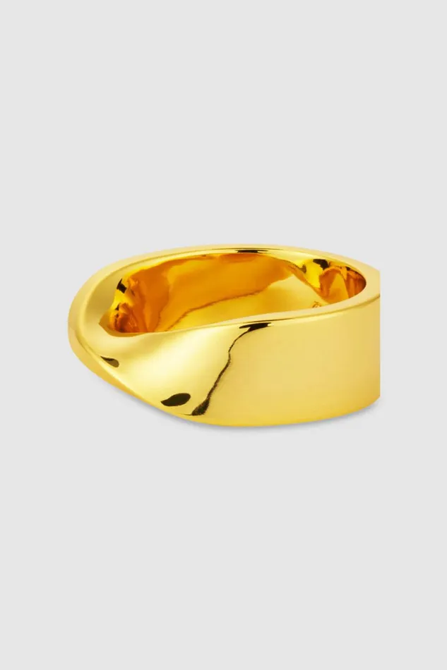 Oroton Ribbon Ring Gold Women Jewellery Oroton Ribbon Ring Gold Women Jewellery