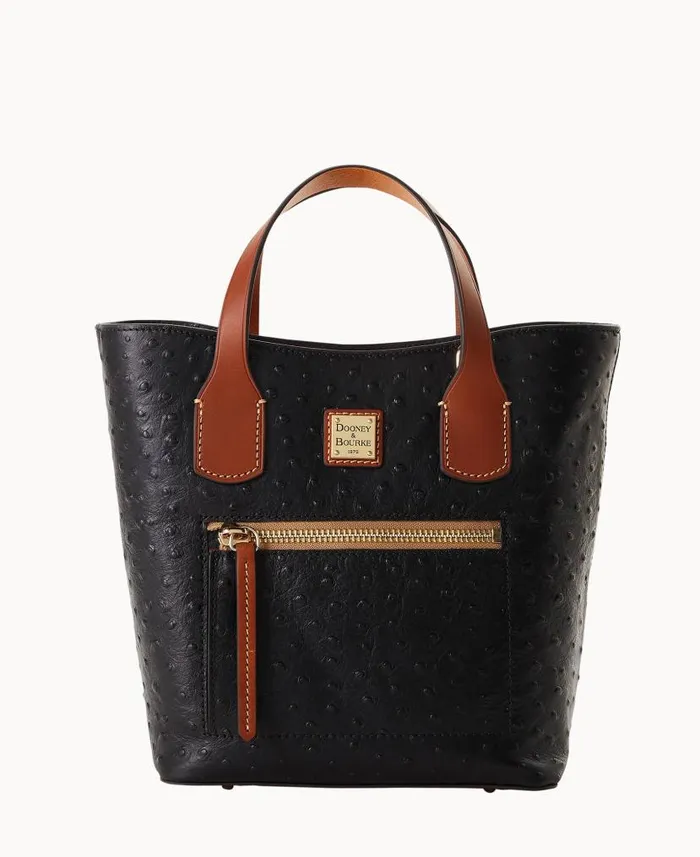 Ostrich Brinley Black Woman Dooney and Bourke Shoulder Bags