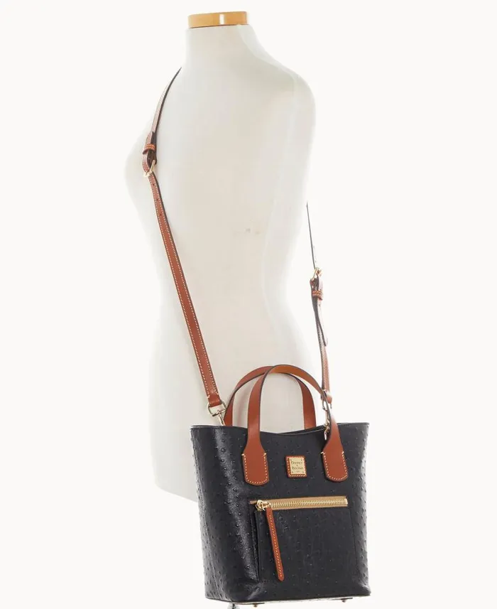Ostrich Brinley Black Woman Dooney and Bourke Shoulder Bags Ostrich Brinley Black Woman Dooney and Bourke Shoulder Bags