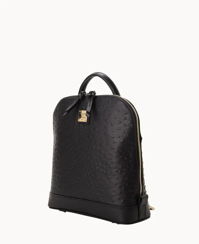 Ostrich Pod Backpack Black Woman Dooney and Bourke Backpacks Ostrich Pod Backpack Black Woman Dooney and Bourke Backpacks
