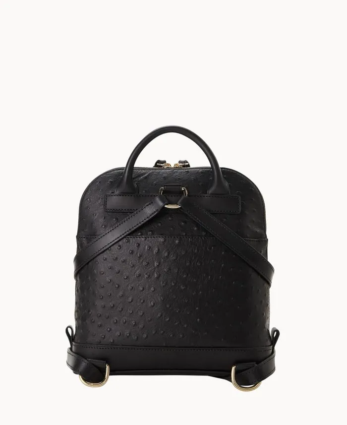 Ostrich Pod Backpack Black Woman Dooney and Bourke Backpacks Ostrich Pod Backpack Black Woman Dooney and Bourke Backpacks