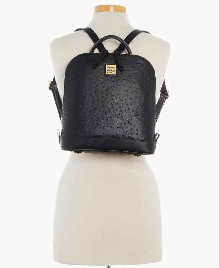 Ostrich Pod Backpack Black Woman Dooney and Bourke Backpacks Ostrich Pod Backpack Black Woman Dooney and Bourke Backpacks