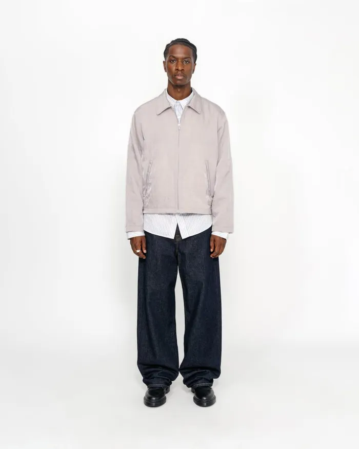Outerwear MenWomen Stussy SS LINK NYLON CLUB JACKET Bone