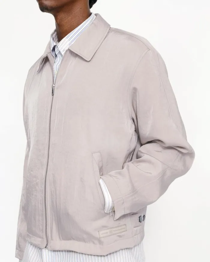 Outerwear MenWomen Stussy SS LINK NYLON CLUB JACKET Bone