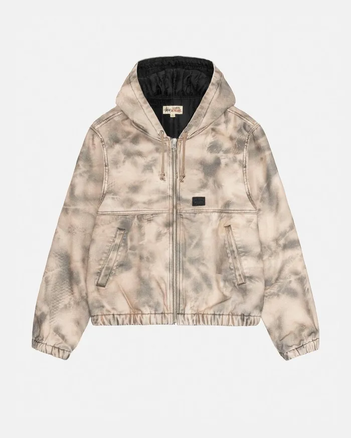 Outerwear MenWomen Stussy WORK JACKET STENPAT CAMO North Fork