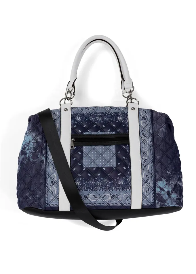 PAISLEY DENIM WEEKENDER BAG Blue Multi Women VENUS Handbags