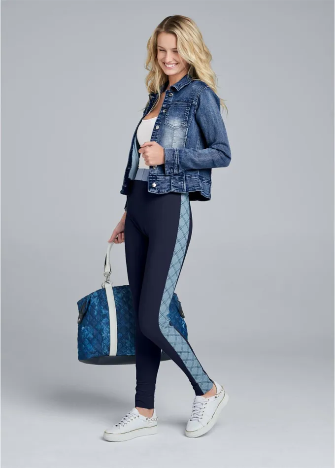 PAISLEY DENIM WEEKENDER BAG Blue Multi Women VENUS Handbags