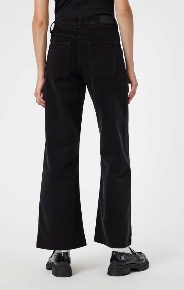 Paloma Marine Wide Leg In Black Cord Women Mavi Jeans Pants Paloma Marine Wide Leg In Black Cord Women Mavi Jeans Pants
