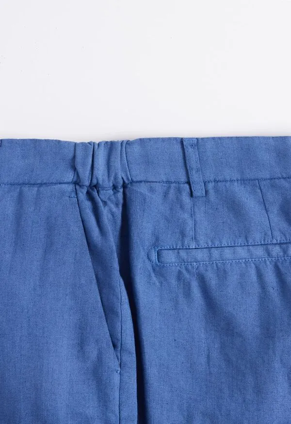Pants Garment Washed Linen Pant Blue Paulstuart Mens Pants Garment Washed Linen Pant Blue Paulstuart Mens