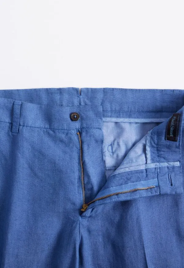 Pants Garment Washed Linen Pant Blue Paulstuart Mens Pants Garment Washed Linen Pant Blue Paulstuart Mens