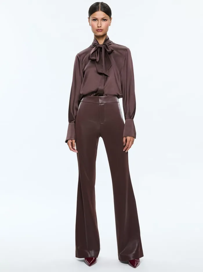 Pants Women Alice Olivia Andrew Vegan Pant Espresso