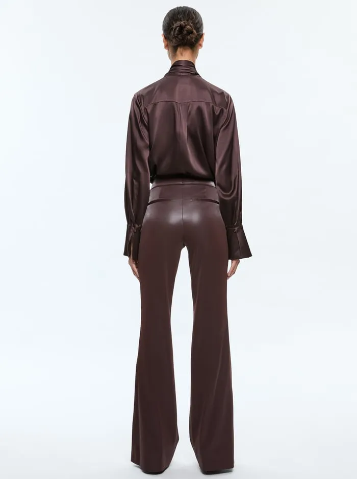 Pants Women Alice Olivia Andrew Vegan Pant Espresso